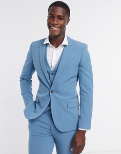 Сине-зеленый облегающий пиджак ASOS DESIGN-Зеленый цвет