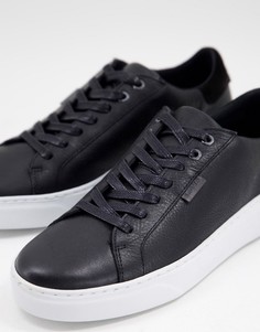 Черные кроссовки на шнуровке в минималистичном стиле Levis Briones-Черный цвет Levis®