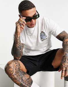 Белая футболка с принтом «Больная планета» Carhartt WIP-Белый