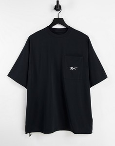 Футболка черного цвета с карманом и шнурком Reebok Techstyle Vector-Черный цвет