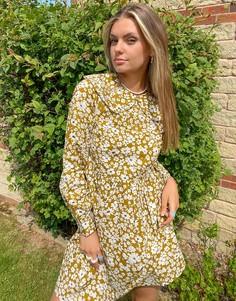 Платье с принтом и воротником Vila-Multi