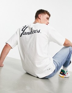 Белая футболка Champion Reverse Weave Yankees-Белый