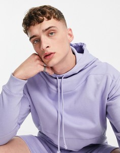 Сиреневый oversized-худи с декоративными строчками от комплекта ASOS DESIGN-Фиолетовый цвет