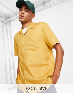 Рубашка светло-коричневого цвета с отложным воротником Reclaimed Vintage Inspired-Коричневый цвет