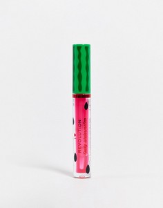Блеск для губ с ароматом арбуза I Heart Revolution Watermelon Lipgloss - Slice-Красный