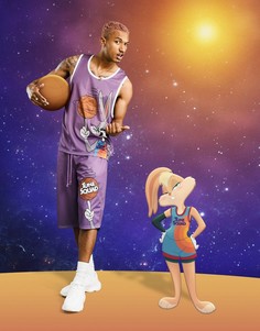 Фиолетовая майка с принтом Багза Банни от комплекта ASOS DESIGN Space Jam 2-Фиолетовый цвет