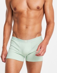 Зеленые боксеры-брифы в рубчик ASOS DESIGN Two Mile-Зеленый цвет