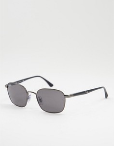 Квадратные солнцезащитные очки в серебристой оправе в стиле унисекс Ray-Ban 0RB3664-Серебристый
