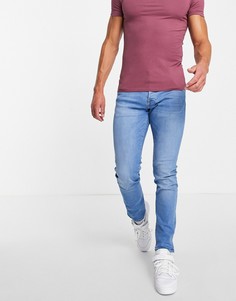 Светло-синие суженные книзу джинсы Jack & Jones Intelligence Glenn-Голубой