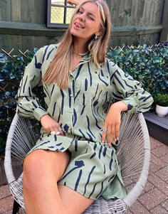 Платье с присборенной юбкой и принтом Vila-Multi