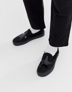 Черные кеды слипоны Vans x David Bowie-Черный