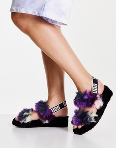 Сандалии цвета магнолии в стиле тай-дай UGG Oh Yeah-Фиолетовый цвет