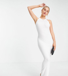 Белое платье макси с американской проймой Missguided Petite-Белый