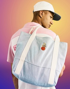 Большая сумка-тоут из денима с вышивкой Твити Пай ASOS DESIGN Space Jam 2-Голубой
