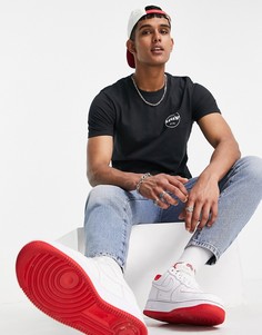 Футболка цвета черной икры с логотипом Levis Performance Circle Modern Vintage-Черный цвет Levis®