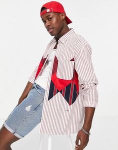 Джемпер с круглым вырезом и узором «гусиная лапка» Tommy Hilfiger Collections-Черный