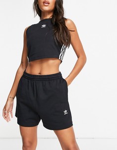 Черные удлиненные шорты adidas Originals Essentials-Черный цвет