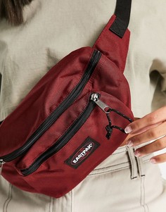 Бордовая сумка-кошелек на пояс Eastpak-Красный