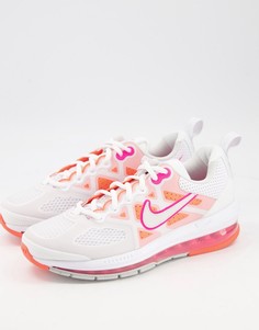 Кроссовки в белом и розовом цвете Nike Air Max Genome-Розовый цвет