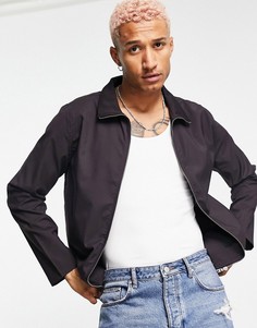 Строгая олимпийка винного оттенка от комплекта ASOS DESIGN-Фиолетовый цвет
