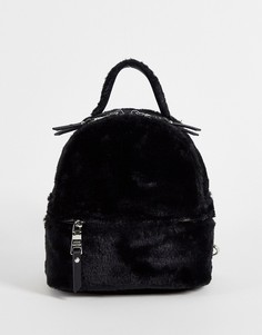 Черный рюкзак из искусственного меха Steve Madden Bvesa-Черный цвет