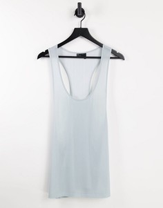 Серая свободная майка-борцовка ASOS DESIGN-Серый
