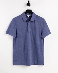 Меланжевая футболка-поло Lacoste-Голубой