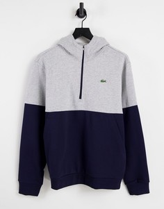 Худи в стиле колор-блок Lacoste Sport-Темно-синий