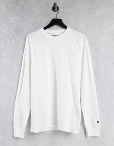 Белый базовый лонгслив Carhartt WIP