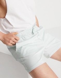 Шорты чиносы пастельного голубого цвета на шнурке Jack & Jones Intelligence-Голубой
