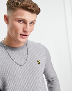 Серый трикотажный джемпер в мелкую крапинку Lyle & Scott