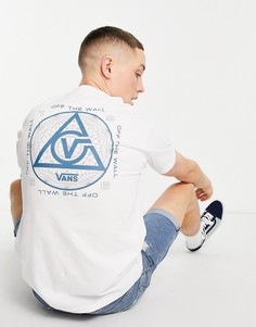 Белая футболка с короткими рукавами Vans Three Points-Белый