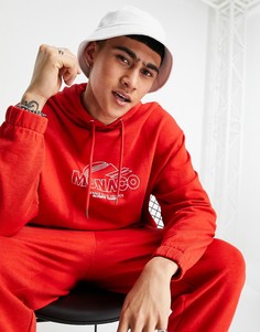 Oversized-худи с винтажным принтом "Monaco" (от комплекта) ASOS DESIGN-Красный