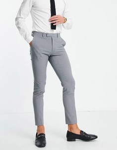 Серые брюки скинни ASOS DESIGN-Серый