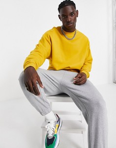 Желтый oversize-свитшот ASOS DESIGN