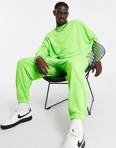Зеленые oversized-джоггеры от комплекта ASOS DESIGN-Зеленый цвет