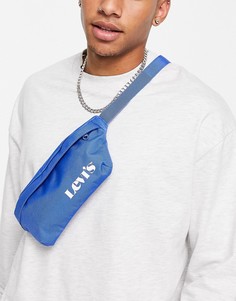 Синяя сумка-кошелек на пояс с небольшим логотипом Levis-Голубой Levis®
