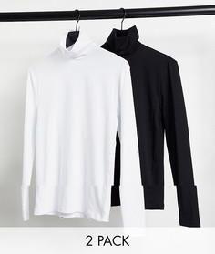 Трикотажная водолазка ASOS DESIGN - Комплект из 2 шт.-Multi