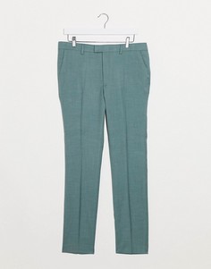 Зеленые зауженные брюки Topman-Зеленый цвет