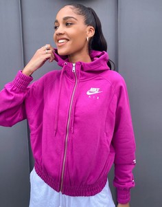 Розовое худи с логотипом Nike-Розовый цвет