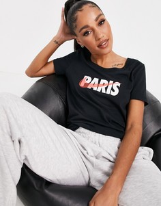 Черная футболка Nike Paris City-Черный