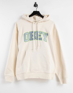 Кремовый худи в спортивном стиле Obey-Белый