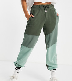 Зеленые джоггеры oversized в стиле колор-блок PUMA Convey – эксклюзивно для ASOS-Зеленый цвет