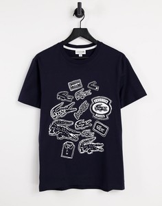 Футболка с логотипом Lacoste-Черный цвет