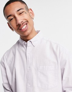 Оксфордская винтажная oversized-рубашка в стиле 90-х сиреневого цвета ASOS DESIGN-Фиолетовый цвет