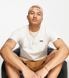 Кремовая футболка с маленьким логотипом Vans – эксклюзивно для ASOS-Белый