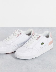 Розовые кроссовки Lacoste T-clip-Розовый цвет