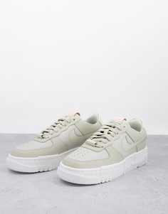 Светло-бежевые кроссовки Nike Air Force 1 Pixel-Светло-бежевый цвет