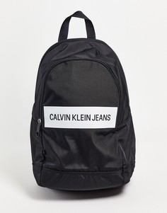 Черный рюкзак со вставкой с логотипом Calvin Klein Jeans-Черный цвет