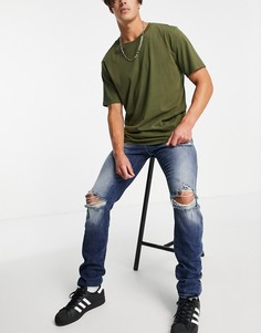 Зауженные джинсы True Religion-Голубой